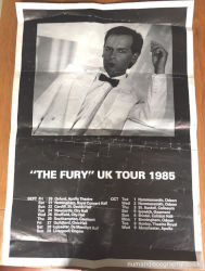 Gary Numan 1985 Fury Tour Poster